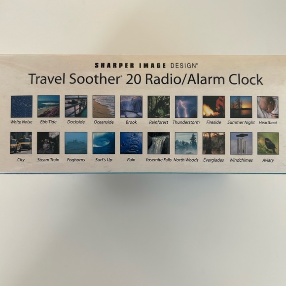 🔔The Sharper Image ȘI721 Travel Soother 20 Radio Alarm Clock🔔 - Picture 4 of 17